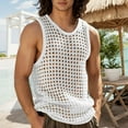 thumbnail image 2 of Men's Breathable Mesh Tank Top Sleeveless See Through Muscle Shirt for Workout Beach Summer Casual Wear, 2 of 7