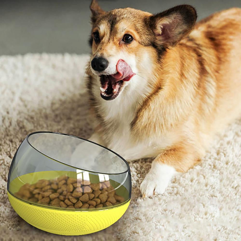 USWT Dog Slower Feeder Bowl Spill-Proof Pet Tumbler Bowl Large for Fast Eaters 