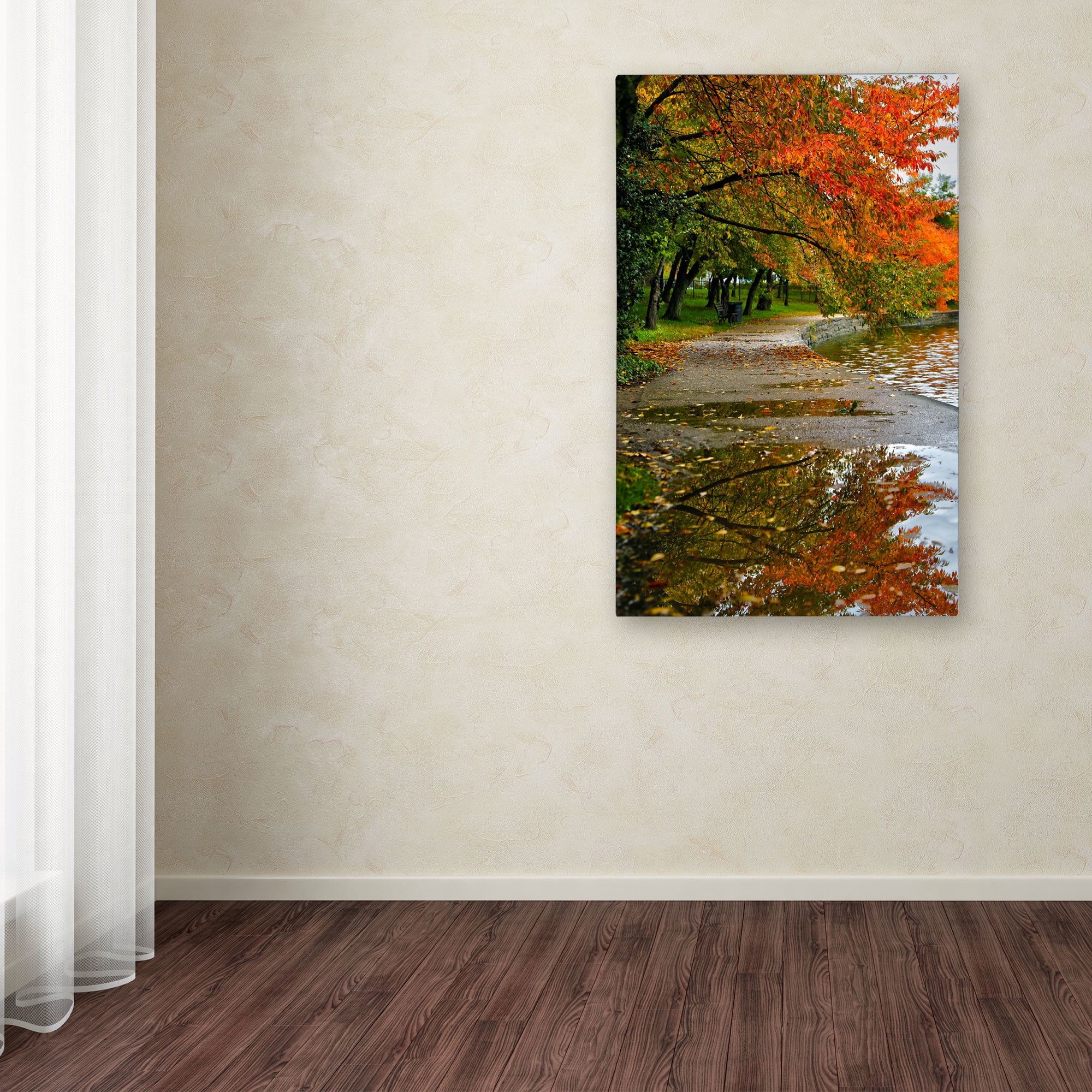 Trademark Fine Art "Tidal Basin Autumn 1" Canvas Art by CATeyes