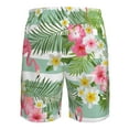 thumbnail image 6 of Disketp Men'S Swim Trunks Hawaiian Breathable Surf Beach Swimsuits Mesh Lining Beach Shorts With Pockets-Tropical Flamingo, 6 of 9