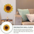 thumbnail image 6 of LARUYEKO Wooden Sunflower Wall Clock Round Battery Operated Clock Hanging Clock Timer 30 Seconds Automatic Pot Stirrer Rechargeable Kitchen Timer Cute Coffee Clock Extra Large Timer for Kids School, 6 of 9