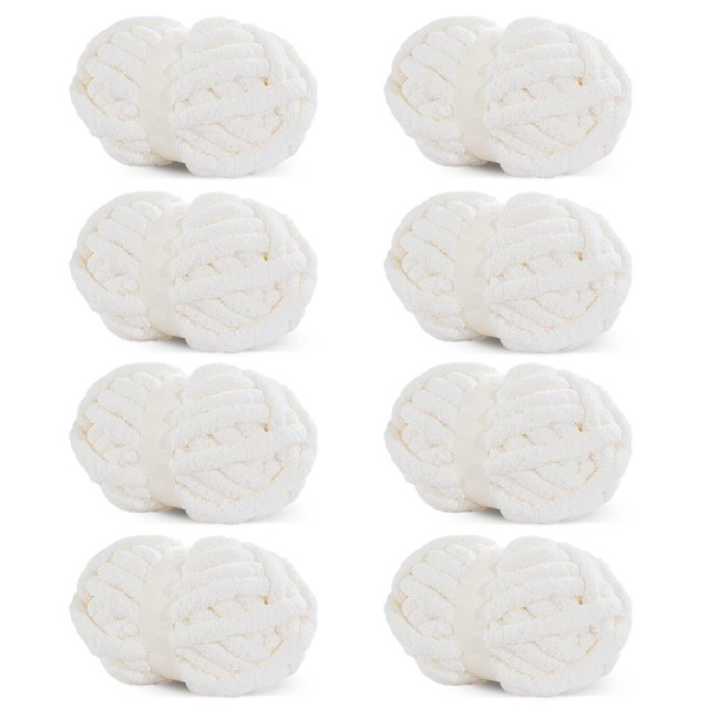 Hilo HOMBYS de chenilla gruesa para ganchillo y punto, 227 g