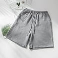 thumbnail image 2 of Mens Shorts Casual Fashion Mens Casual Solid Color Spring And Summer Comfortable Pajama Shorts, 2 of 5