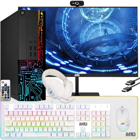 Pre-Owned Computer Desktop PC  Intel Core i7  TechMagnet Siwa 3  16GB RAM  1TB HDD  New MTG 22 Inch Monitor  Gaming Kit with Webcam  WiFi  Windows 10 Professional (Refurbished)