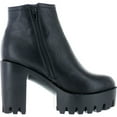 thumbnail image 2 of Refresh FABIA-01 Women's Elastic Side Zip Lug Sole Platform Chunky Ankle Boots, 2 of 4