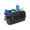 thumbnail image 2 of Royce Leather Colombian Leather Toiletry Bag - Black, 2 of 5