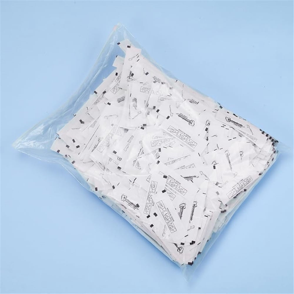 500 Count Dental Floss Bulk Individually Wrapped Floss Bulk Toothpicks for Oral Teeth Clean Tight Space Cleaning Plaque for Travel Hotel Office(White)