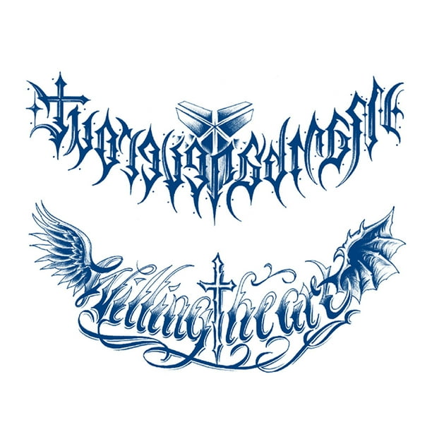 Tatuajes Pegatinas Tatuaje 2 Piezas Pecho Fresco Semipermanente para Hombres Y Mujeres