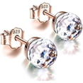 thumbnail image 3 of Fiudx Juego de Pendientes Navideños de Plata 925 con Cuentas de Cristal Brillantes, Accesorios de Moda, Opciones En Morado, Azul y Rojo, Regalo Ideal para Mujer, Glamour Navideño, Mejora Tu Estilo Fe, 3 of 4