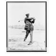 thumbnail image 2 of Historic Framed Print, [Man driving golf ball at the Boise golf club, Boise vicinity, Idaho], 17-7/8" x 21-7/8", 2 of 9