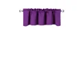 thumbnail image 4 of Gorgeous Home Linen 1-Piece Thermal Blackout Valance, 54x18 Rod Pocket Window Curtain, TVLO Purple, 4 of 6