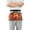 Candy in Halloween Pumpkin, variant on Monkey with Rod Server Apron with 3 Pockets Waterproof Waitress Waist Short Apron for Man Woman 12 Inches
