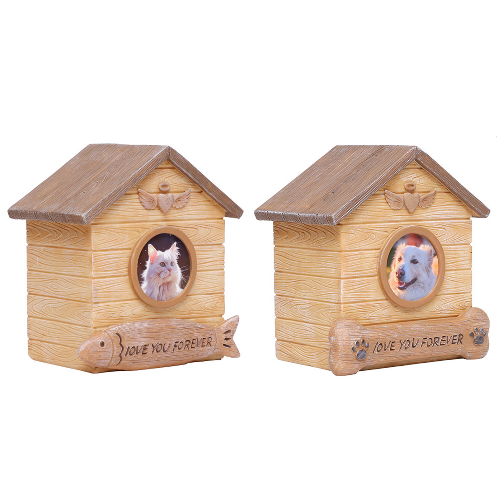 Pet Cremation Urn for Dogs Cats Ashes Pet Memorial Cinerary Casket with Memorial Words Pet Urns Box Keepsakes Ashes Box