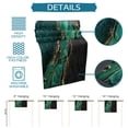 thumbnail image 7 of Table Runner Dresser Scarves 72 Inch Long, Modern Peacock Green Black Texture Linen Dining Table Runners Abstract Marble Stone Texture Tabletop Scarf for Wedding Holiday Party Kitchen, 7 of 7