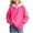 Hot Pink, variant on Girls Teal Zip up Hoodie Girls Hoodies & Sweatshirts Long Sleeve Casual Pullover Soft Comfortable Kids Sweatshirt For Spring And Fall, Size 3-4 Years