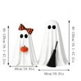 thumbnail image 3 of Halloween Ghost Colorful Fabric Figure 20 Inch Indoor Tabletop Decoration for Halloween Party Home Shelf Display Fall Decor, 3 of 5