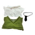 thumbnail image 2 of Suéter de punto con figura de peluche y camisa CUTICAT para muñecas 15 cm, 2 of 8
