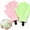 2pcs-a, variant on 2 Pair-3D Textured Exfoliating Bath Gloves - Five Finger Nylon Shower Mitts for Deep Body Scrub with Hanging Loop