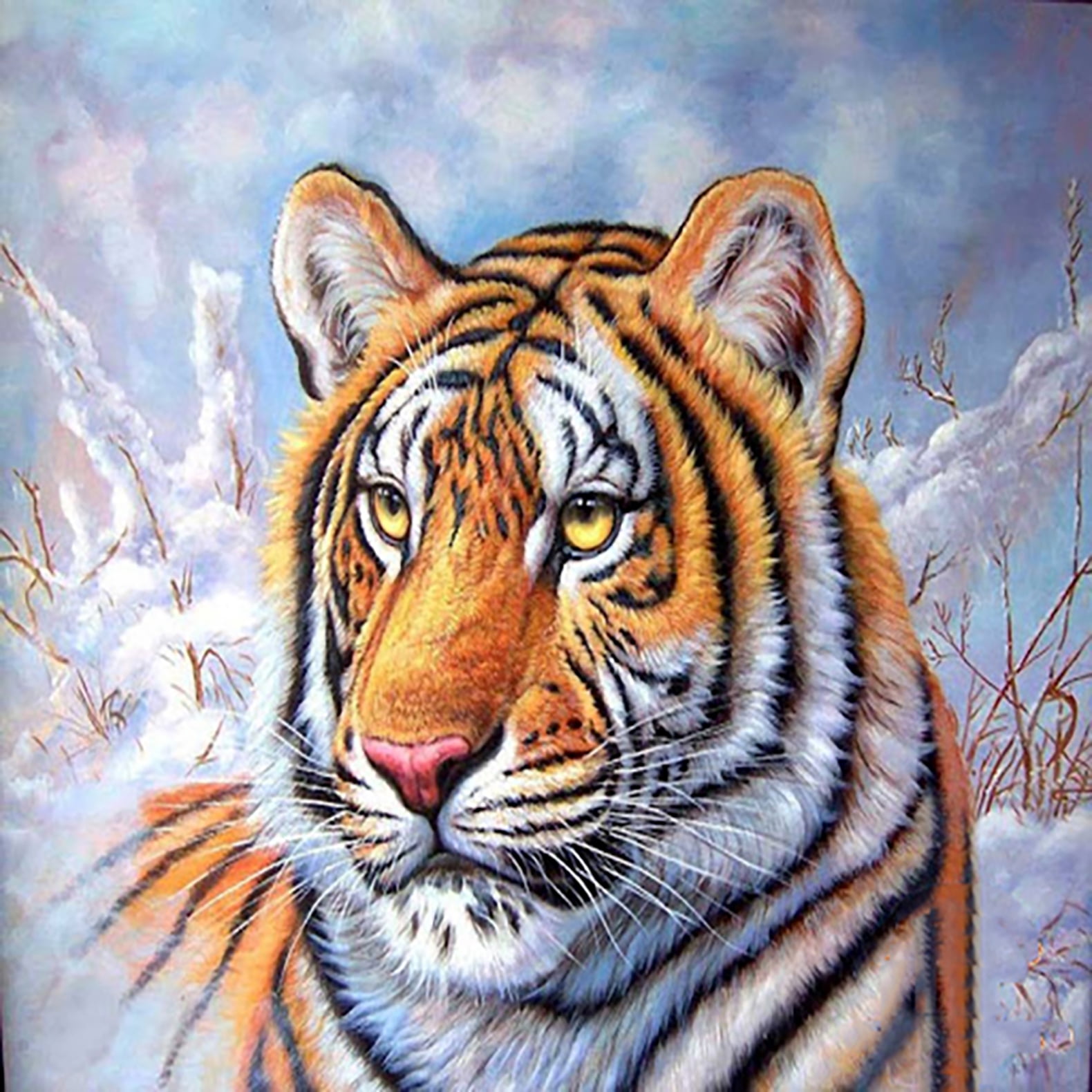 5D Diamond Painting Tiger Full Drill Embroidery Cross Stitch Kits Craft Home 5D Diamond Painting Tiger Full Drill Embroidery Cross Stitch Kits Craft Home