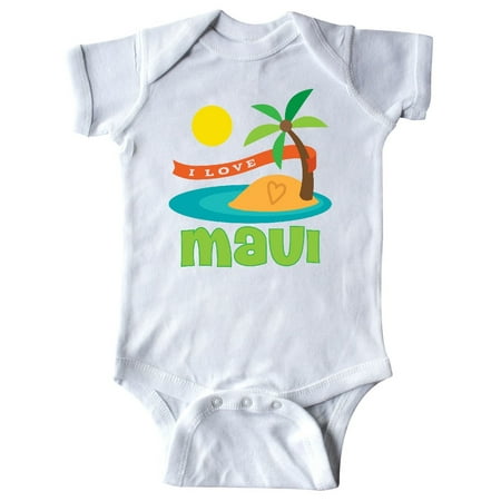

Inktastic I Love Maui Gift Baby Boy or Baby Girl Bodysuit