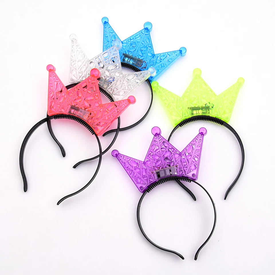 BUTTERFLY- Led Headband Crowns For Kids Princess Party Supplies Costume Accessories 4 Pcs