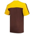 thumbnail image 3 of Men's Profile Gold/Brown San Diego Padres Big & Tall Yoke Knit T-Shirt, 3 of 3