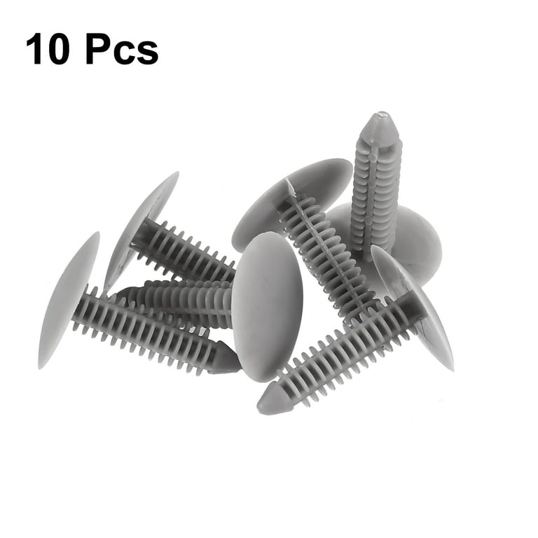 Unique Bargains 10 x 7mm Hole Dia Gray Plastic Rivet Car Door Trim