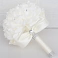 thumbnail image 2 of Qarigey Ramos de novia elegantes - Materiales de apariencia realista Flores Ramo de novia Decoración de boda Cinta roja vino Type3 NO3, 2 of 6