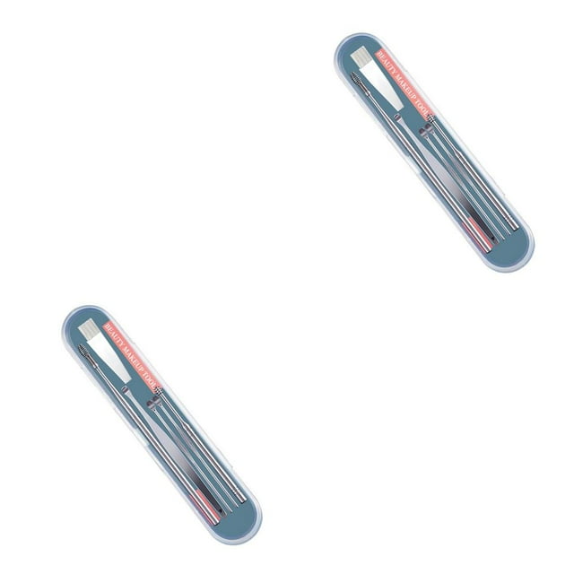 relayinert 6 Pcs/ensemble Cure-Oreilles en Acier Inoxydable Portable Réutilisable Lavable Cure-Oreilles à Main Chambre Salle de Bain Cure-Oreilles 6 Pcs 2Ensemble