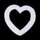 thumbnail image 4 of Gwong Juguete 1 / 10pcs Mujeres Hallow Heart Foam Modeling DIY Craft Body Party Decor Supplies Gwong 21021793, 4 of 7