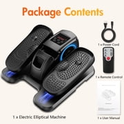 Baokaler Under Desk Elliptical, Electric Leg Exerciser while Sitting for Seniors, 12 Speeds,Black