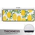 thumbnail image 5 of Kitchen Rugs Sets Of 2,Yellow Lemon Fruit Slices White Pattern Anti Fatigue Kitchen Mat Rugs Non Slip Washable,Decorative Kitchen Floor Mats for Kitchen,Sink,Laundry,17"x47"+17"x47", 5 of 5
