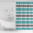thumbnail image 2 of Blue White Grey Simple Stripes Shower Curtain Set ，Waterproof Fabric Shower Curtains Shower Curtains for Bathroom,Bathroom Decor 72"x72", 2 of 7