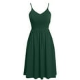thumbnail image 4 of POTETI Sundresses for Women Casual Birthday Party Dresses for Women Summer Seaside Sling Sleeveless V-Neck Solid Color Casual Dress Sundresses for Juniors, 4 of 7