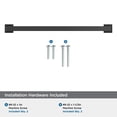 thumbnail image 5 of Amerock Lintel 10-1/16 inch (256mm) Center-to-Center Matte Black Cabinet Pull, 5 of 7