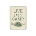 thumbnail image 2 of Live Love Camp Novelty Decor, Metal Wall Sign - 10x14 Inches, 2 of 4