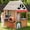Natural, variant on COCLUB Wooden Playhouse with Grill & Oven, Realistic Backyard 3-in-1 BBQ Playhouse for Kids Ages 3-8, Outdoor Toy Gift for Boys Girls, Interactive Fun Play Set