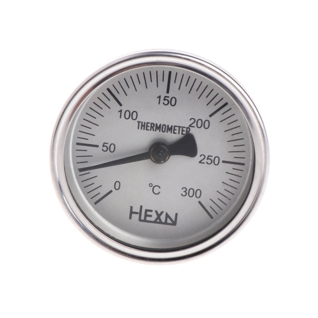 Stainless Steel Bi-metallic Thermometer 1/4PT Thread L=100mm 0~50~300℃ WSS-303 