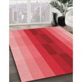 thumbnail image 3 of Ahgly Company Machine Washable Indoor Rectangle Transitional Pastel Red Pink Area Rugs, 2' x 5', 3 of 7