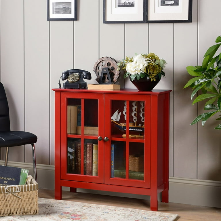 Red display cabinet online