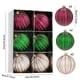 thumbnail image 3 of Uuowzo 6 Pack Glitter Sequin Plastic Christmas Balls for Christmas Tree Decorations Indoor Outdoor Christmas Decorations, A, 3 of 6