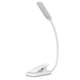 thumbnail image 4 of Lámpara de escritorio LED con diseño de clip, ajuste de tres niveles, minilámpara de mesa táctil USB blanca plegable, 4 of 14