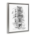 thumbnail image 3 of Stupell Industries Parisian Boulevard Study Gray Framed Floater Canvas Wall Art design by Ethan Harper, 31 x 25, 3 of 9
