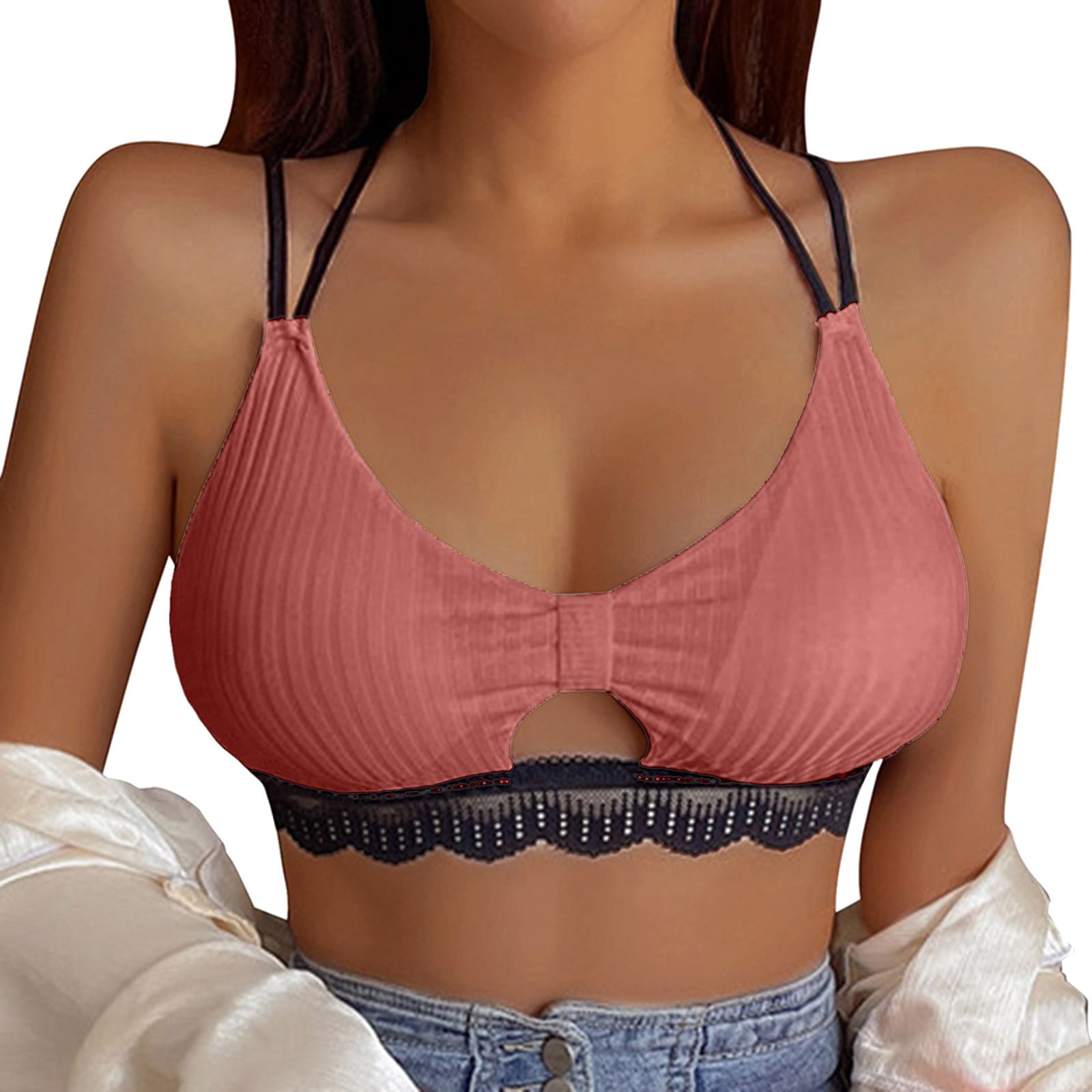 2DXuixsh 4X Undershirt Women Padded Bralettes Sports Bras for Pack Lace  Bando Bra for Women Girls Top Vest Fuzzy Slides for Girls White One Size