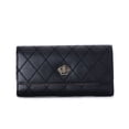 thumbnail image 3 of Cartera de mujer Cartera larga con hebilla coreana con forma de rombo y corona bordada Cartera de mujer, 3 of 5