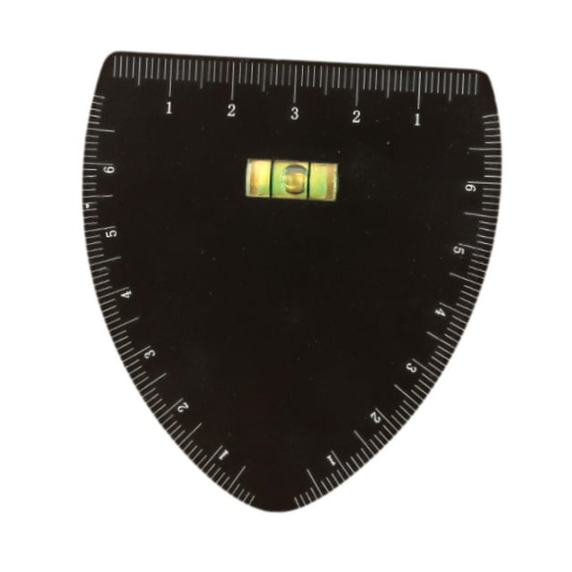 Bunblic Pochoir à Sourcils Règle Modèle Facile à Utiliser Outil de Symétrie de Maquillage Noir Robuste pour Débutants Outil de Modelage avec Guide d'Arche en Forme de V