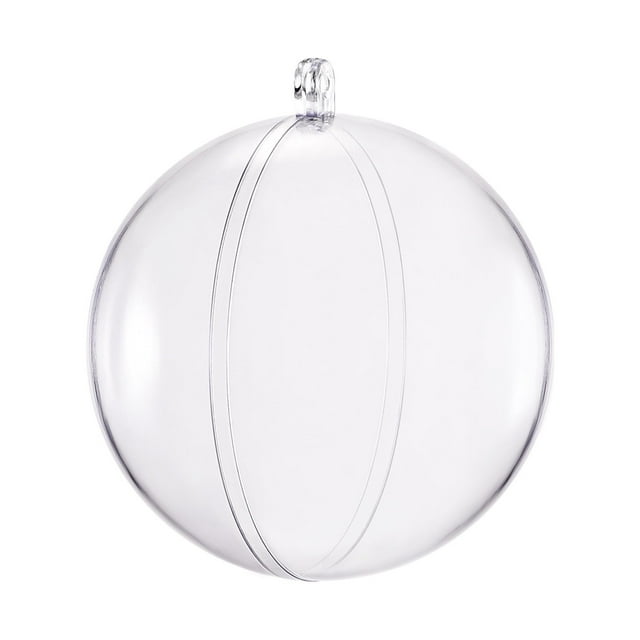 Unique Bargains Lot de 6 Boules en Plastique Transparent 40mm