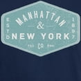 thumbnail image 3 of CafePress - Manhattan New York City Vintage Logo Light T Shirt - Men's Classic Graphic Cotton T-Shirt, 3 of 4