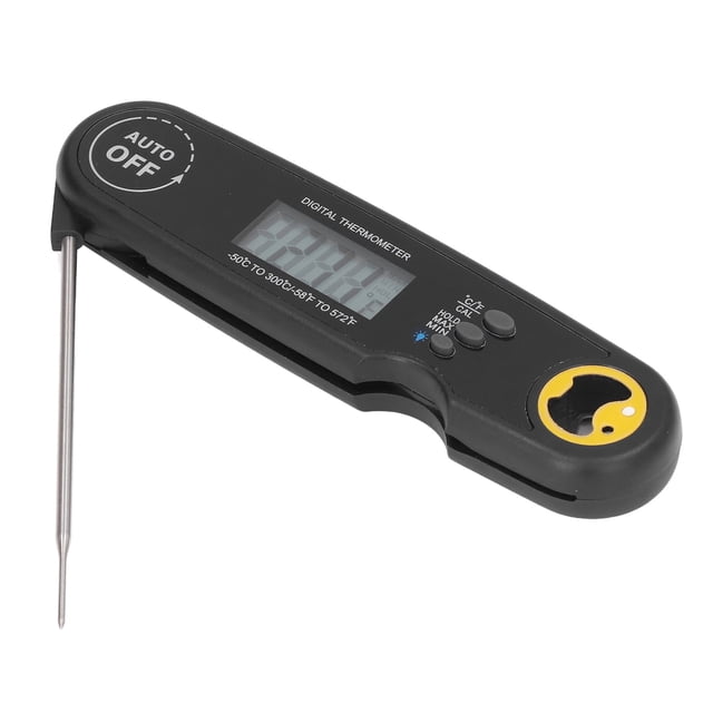 Meat Thermometer Probe,Food Thermometer Folding Waterproof Digital Food Thermometer Probe Electrical Meat Thermometer Extended Durability