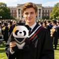 thumbnail image 1 of Tong DIY Graduation Scarf Panda Doll Scarf Panda Graduation Season, 1 of 6